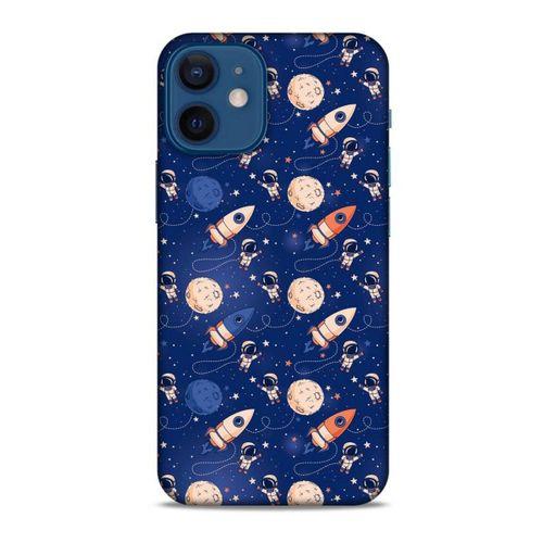 Apple iPhone 13 Mini Uyumlu Kılıf Mavi Delisi (30) Silicone Case Galaksi