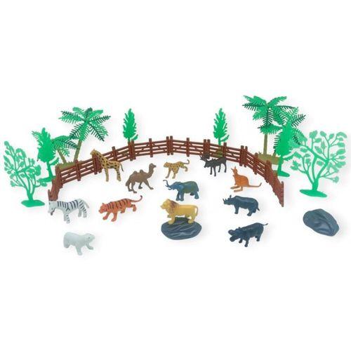 Hayvan Figürleri - Aksesuarlı Vahşi Hayvanlar Seti  - Mini Set 30 Parça