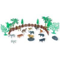 Hayvan Figürleri - Aksesuarlı Vahşi Hayvanlar Seti  - Mini Set 30 Parça