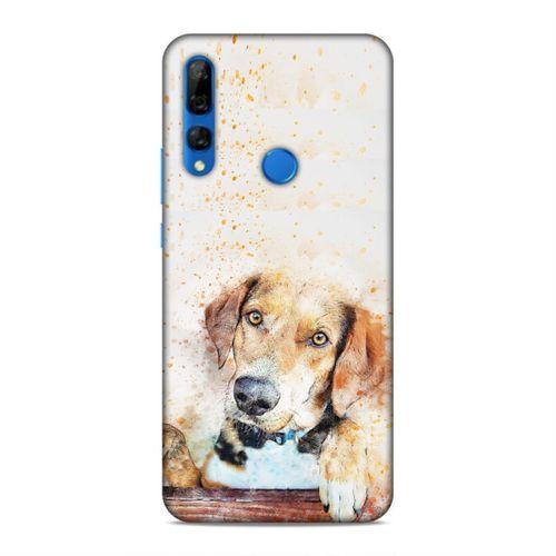 Huawei Y9 Prime 2019 Kılıf Uzgun Kopek Arka Kapak Silikon Koruma Full Koruyucu
