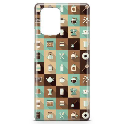 Samsung Galaxy A91 Kılıf Çay Kahve Makinesi Arka Kapak Koruma Desenli Full Koruyucu