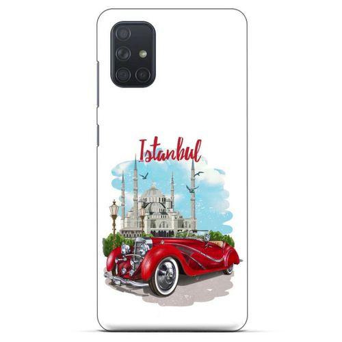 Retro (22) Desen Tam Koruma Kılıfı Renkli Samsung Galaxy M51 Kılıf