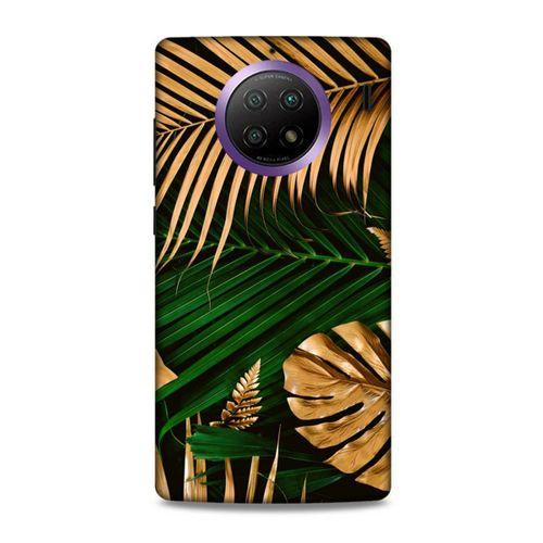 Lopard Xiaomi Redmi Note 9 5g Uyumlu Kılıf Bahar (6) Silikon Kılıf Altın Yapraklar