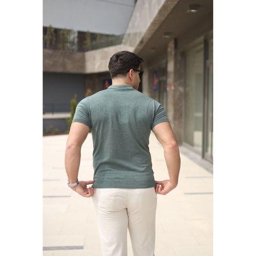 Erkek Polo Yaka Fermuar Detaylı Tişört