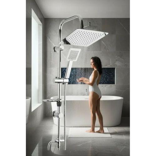 Dubai Yeni Nesil Yağmurlama Etkili Krom Duş Robotu Seti - Fonksiyonel Tepe Duş Takımı