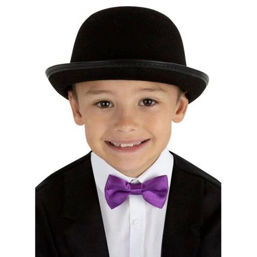 Eğitici Çocuk Charlie Chaplin Stil Çocuk Şapkası – Siyah Melon Parti Şapkası
