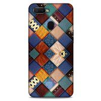 Oppo Ax7 Kılıf Patchwork (31) TPU Kılıf Karışık Renkli