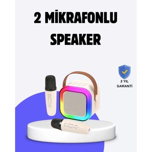 Taşınabilir Bluetooth Karaoke Hoparlör – 2400 Mah Batarya