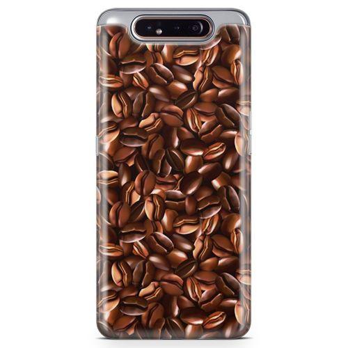 Samsung Galaxy A80 Kılıf Çekirdek Kahve Arka Kapak Koruma Desenli Full Koruyucu