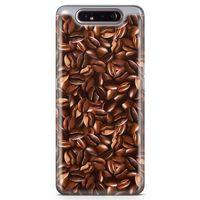 Samsung Galaxy A80 Kılıf Çekirdek Kahve Arka Kapak Koruma Desenli Full Koruyucu