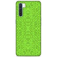 Lopard Oppo A91 Uyumlu Kılıf PiXel (2) Kabı Yeşil Kahve