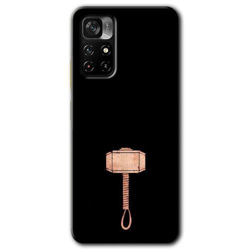 Potkal Hediye Fabrikası Xiaomi Redmi Note 11T Kılıf HD Desen Baskılı Arka Kapak - Thor Çekiç