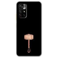 Potkal Hediye Fabrikası Xiaomi Redmi Note 11T Kılıf HD Desen Baskılı Arka Kapak - Thor Çekiç