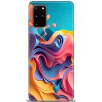 Samsung Galaxy S20 Plus Kılıf HD Baskılı Kılıf - Renkli Su + Tam Ekran Koruyucu