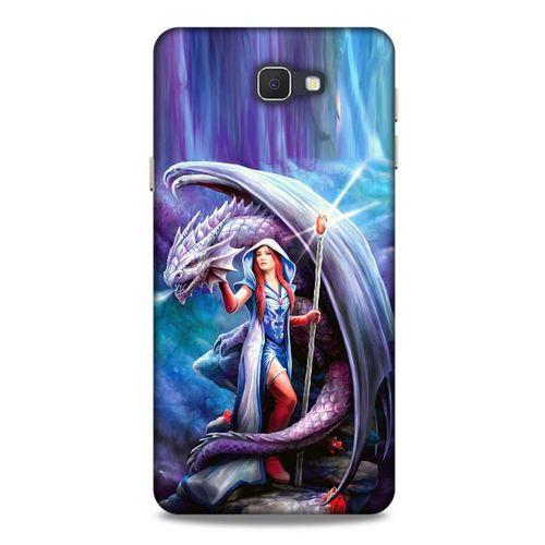 Samsung Galaxy J7 Prime Kılıf Dragons (31) TPU Kılıf Ejderha ve Sahibe