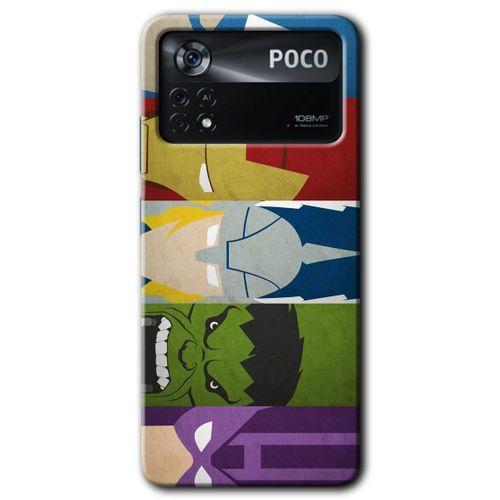 Potkal Hediye Fabrikası Poco x4 Pro Kılıf HD Desen Baskılı Arka Kapak - Avengers-1