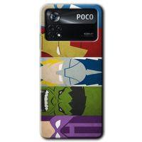Potkal Hediye Fabrikası Poco x4 Pro Kılıf HD Desen Baskılı Arka Kapak - Avengers-1