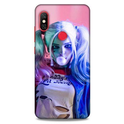 Xiaomi Redmi Note 6 Pro Uyumlu Kılıf Harley Quinn (10) Full Koruma Kılıfı Pembe