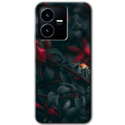 Vivo Y22s Kılıf HD Desen Baskılı Arka Kapak - Avcı Arı