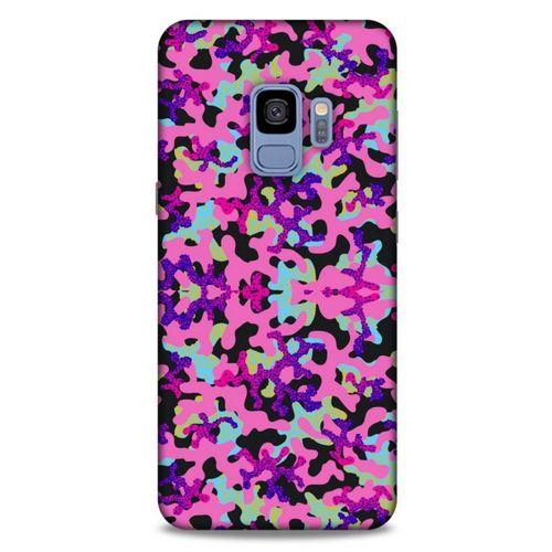 Samsung Galaxy S9 Uyumlu Kılıf Pembe Delisi (34) Slim Armor Kılıf Kamuflaj