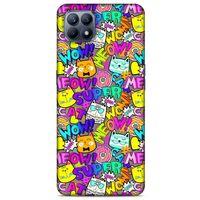 Graffitix (12) Desenli Silikon Kapak Huawei P40 Lite Kılıf