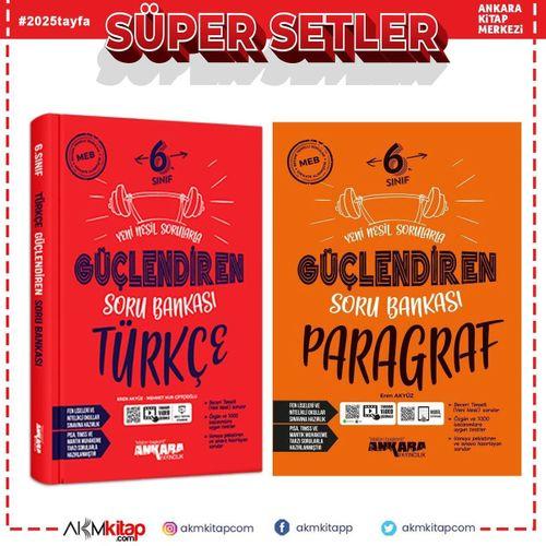 Ankara Yayıncılık 6.Sınıf Türkçe ve Paragraf Güçlendiren Soru Bankası Seti 2 Kitap