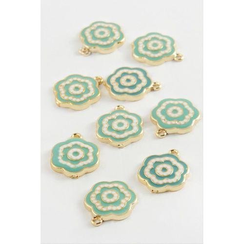 Çiçek Çift Kulplu Mineli Bileklik ve Kolye Ucu Aparatı 1 Adet