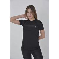 Pilelistore Göğüste Fermuar Aksesuarlı Dar Kalıp T-Shirt - Siyah