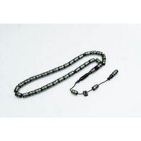 Oltu Taşı Yeşil Örgü İşlemeli Tespih