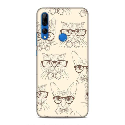 Huawei Y9 Prime 2019 Kılıf Karikatur Kediler Arka Kapak Silikon Koruma Full Koruyucu