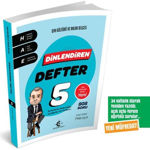 5. Sınıf Dinlendiren Defter Eker Test Yayınları