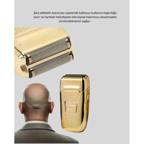 Şarjlı Islak Kuru Tıraş Makinesi Cilt Dostu Hassas Bıçaklı