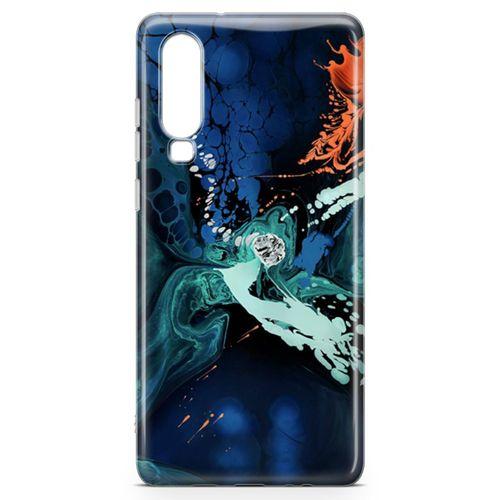 Huawei P30 Kılıf Hayal Damlaları Arka Kapak Koruma Desenli Full Koruyucu