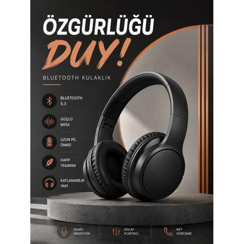 Kulak Üstü Bluetooth Kulaklık Ayarlanabiilir Uzun Pil Ömrü Kablosuz 5 0 Bluetooth