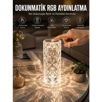 Dokunmatik Kristal Gece Lambası Hediyelik