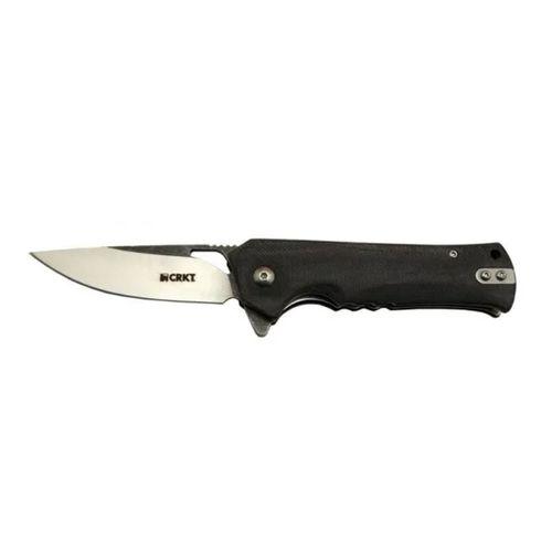 Crkt Muskie 202 Bk Siyah Kamp   Outdoor Çakı 18 Cm - Yarı Otomatik, Kemerlikli, Kutulu