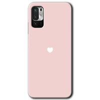 Poco M3 Pro Kılıf HD Desen Baskılı Arka Kapak - Sade Kalp + Kırılmaz Cam