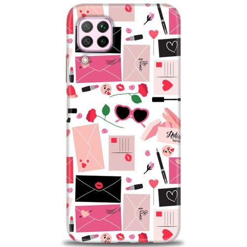 Huawei P40 Lite Kılıf HD Baskılı Kılıf - Je Taime + Tam Ekran Koruyucu