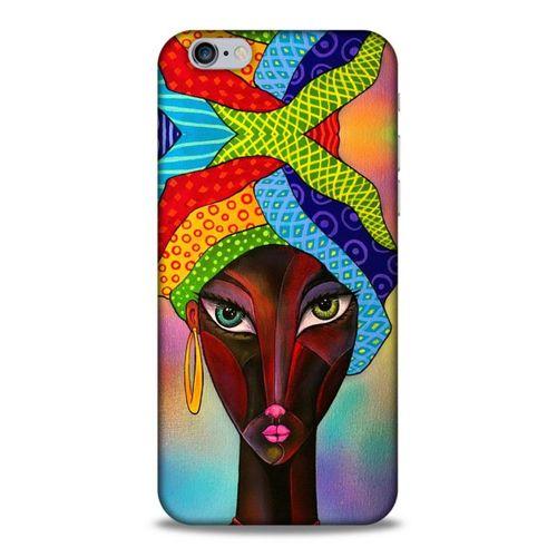 Lopard Apple Iphone 6S Uyumlu Kılıf Sürreal Yüzler ♀ (46) Core Armor Kılıf Desenli