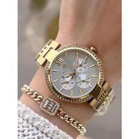 Bigotti Çelik Kordon 2 Yıl Garantili 3 Atm Suya Dayanıklı Spor Kadın Kol Saati+Bileklik YBG.10661.3