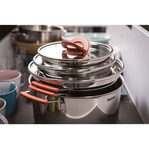 Tefal G720S6 Optispace Çelik Tencere Seti 6 Parça - 2100115981
