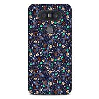 LG K41S - K51S Kılıf Kelebek Etkisi (8) Baskılı Kılıf Turkuaz Beyaz