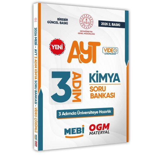 2026 AYT MEBİ-OGM 3 ADIM Kimya Soru Bankası RENKLİ A4 Boyut Video Çözümlü BASKI ÜCRETİ