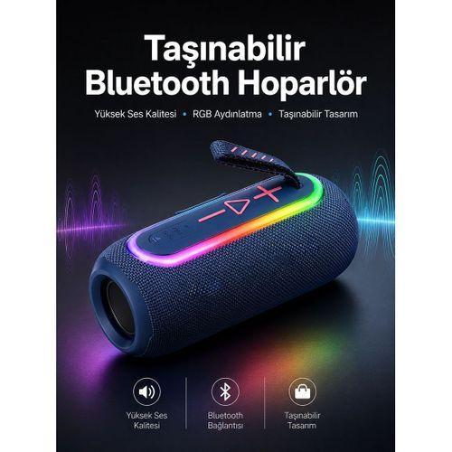 Kablosuz Bluetooth Hoparlör Uzun Pil Ömrü Taşınabilir