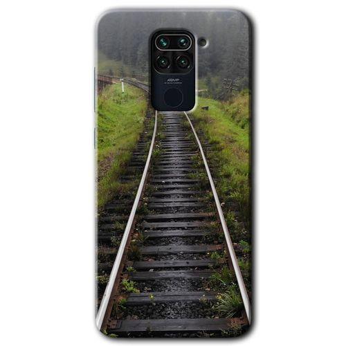 Redmi Note 9 Kılıf HD Desen Baskılı Arka Kapak - Tren Yolu