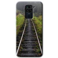 Redmi Note 9 Kılıf HD Desen Baskılı Arka Kapak - Tren Yolu