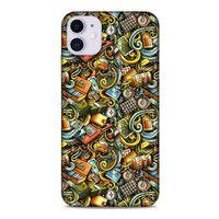 Graffitix (50) Desenli Silikon Kapak Apple Iphone 11 Kılıf