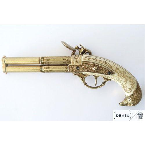 Denix Koleksiyon Grubu-2 NAMLULU TABANCA, FRANSA 18. C-JDNX1305-Orijinalden ilham alan tasarım.