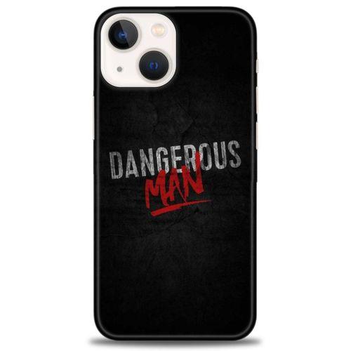 iPhone 13 Mini Kılıf HD Baskılı Kılıf - Dangerous Man + Tam Ekran Koruyucu