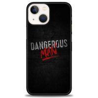 iPhone 13 Mini Kılıf HD Baskılı Kılıf - Dangerous Man + Tam Ekran Koruyucu